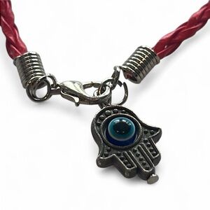 Hamsa Evil Eye Red Braided Protection Bracelet